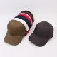 A versatile solid-color baseball cap for women, a curved-brim hat with an embroidered logo, for outdoor sun protection.