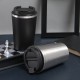 Stainless steel vacuum thermos with creative and stylish flip-top coffee cup, direct drinking outdoor portable cup, wholesale