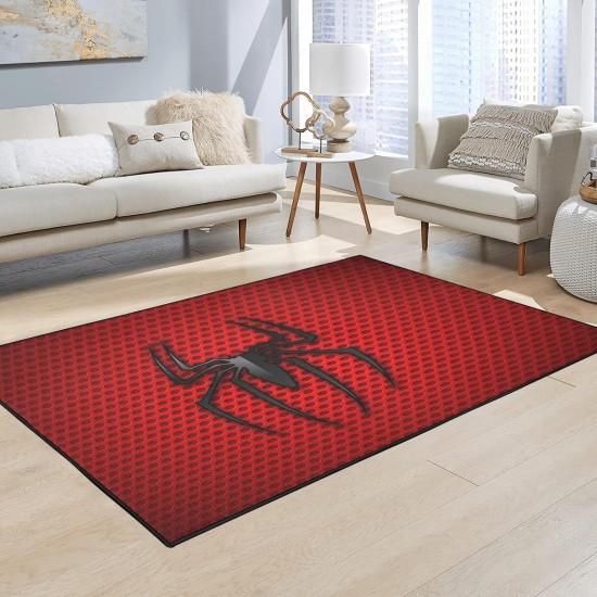 Cross-border Marvel Spider-Man living room carpet, esports room decorative bedside rug, stain-resistant and wear-resistant coffee table mat in stock Cross-border Marvel Spider-Man living room carpet, esports room decorative bedside rug, stain-resistant and wear-resistant coffee table mat in stock