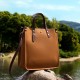 Fashionable genuine leather vertical tote bags Top-grain cowhide commuter shoulder bag, briefcase, soft leather crossbody bag for women