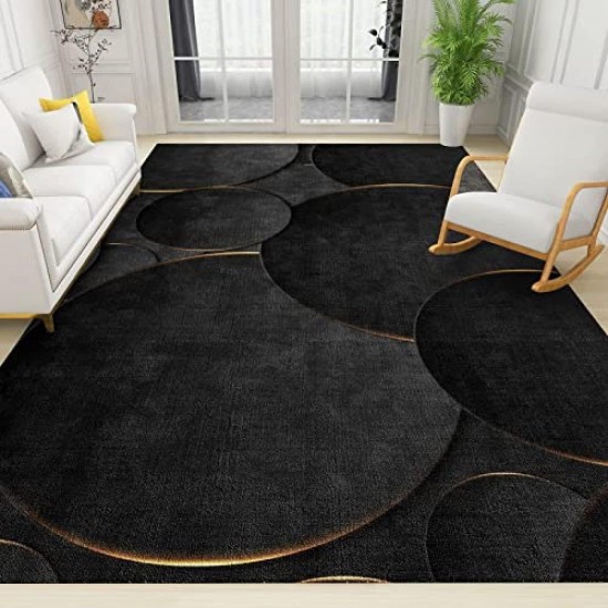 Light luxury minimalist decorative carpet, home living room, balcony, wall-to-wall, non-slip, stain-resistant, easy-care bedside rug