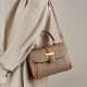 Top-grain cowhide bag, high-quality fashionable handbag, crossbody bag, niche light luxury shoulder bag, versatile genuine leather for women
