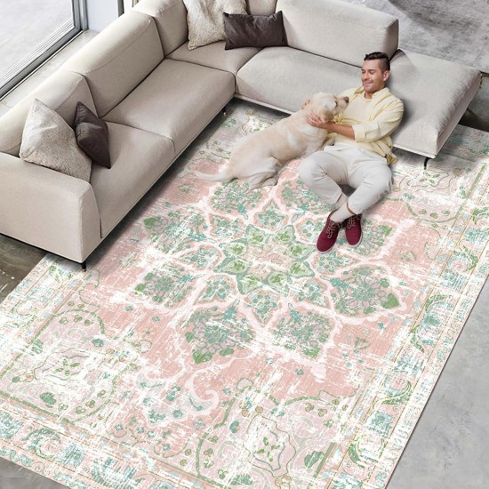 Cross-border Bohemian living room rug, retro Persian ethnic carpet mat, bedroom sofa coffee table rug Cross-border Bohemian living room rug, retro Persian ethnic carpet mat, bedroom sofa coffee table rug
