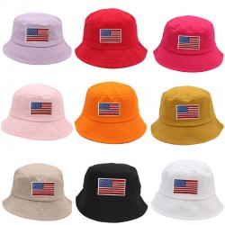 Overseas versatile solid color single-sided bucket hat, trendy outdoor visor, foldable sun protection sun hat for couples.