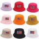 Overseas versatile solid color single-sided bucket hat, trendy outdoor visor, foldable sun protection sun hat for couples. Overseas versatile solid color single-sided bucket hat, trendy outdoor visor, foldable sun protection sun hat for couples.