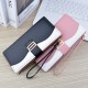 New women's wallet - long style, double-fold, multiple card slots, card case with zipper, snap closure, soft leather case, hand-held, fashionable, Korean style, mixed color