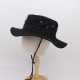 Western cowboy-style hiking bucket hat, outdoor mountaineering and fishing sun hat, trendy wide-brimmed bucket hat.
