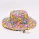 Leopard print vintage bucket hats, autumn and winter thickened warm plush hats, cow pattern versatile bucket hats, fashionable hats for going out