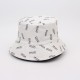Overseas cartoon Spider-Man bucket hat, yellow duck reversible sun hat, outdoor sun hat, couple's bucket hat