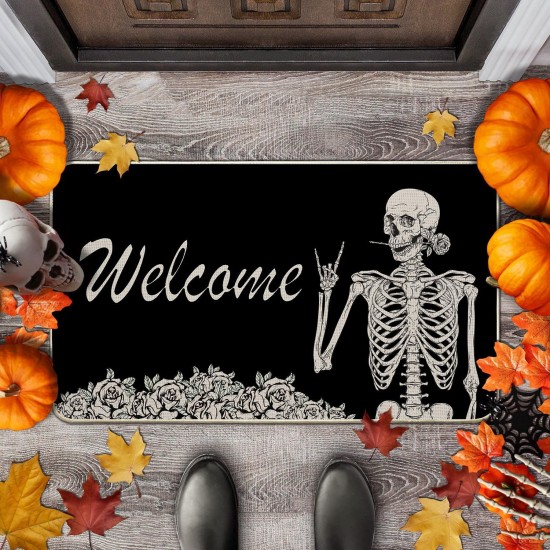 Cross-border Amazon Halloween-themed floor mat, home entryway, non-slip, stain-resistant, wear-resistant, easy-care mat