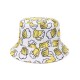 Cartoon Underwater World Bucket Hat with Full Whale Graffiti Print, Reversible Bucket Hat for Outdoor Travel, Refreshing and Easy-to-Use