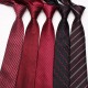 Polyester business suit ties, jacquard red series, 7cm ties, bulk, tie manufacturer, and wholesale.