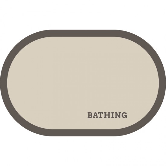 Diatom mud bathroom floor mat, absorbent, non-slip mat, quick-drying bathroom door mat, semi-circular simple floor mat, wholesale