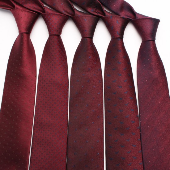 Wine-red vintage men's groom and groomsmen wedding ties, yarn-dyed polyester business ties, wholesale. Wine-red vintage men's groom and groomsmen wedding ties, yarn-dyed polyester business ties, wholesale.
