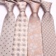 Polyester cashew flower classic men's 8cm tie, men's khaki business casual wedding dinner tie.
