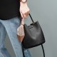 2025 new top-grain cowhide bags, women's crossbody bags, niche summer premium leather bucket bags