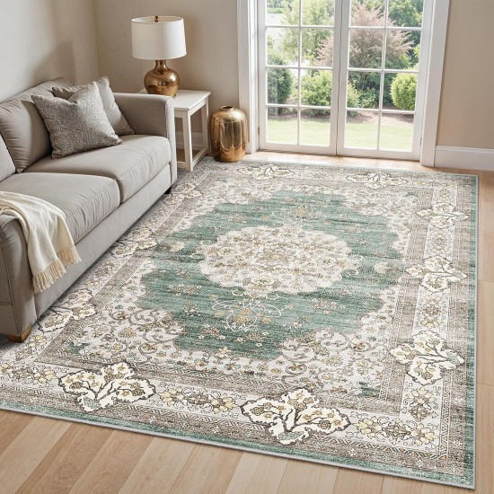 Cross-border Amazon Persian carpet, living room, stain-resistant, non-slip sofa blanket, bedroom wall-to-wall, skin-friendly, easy-care bedside rug