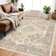 Cross-border TEMU Bohemian style carpet for home living room decoration, dirt-resistant, non-slip, and easy-care Coffee table rugs available for shipping.