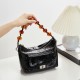 Fashionable women's bag, 2025 new style, popular top-grain cowhide commuter, simple and versatile shoulder bag with large capacity