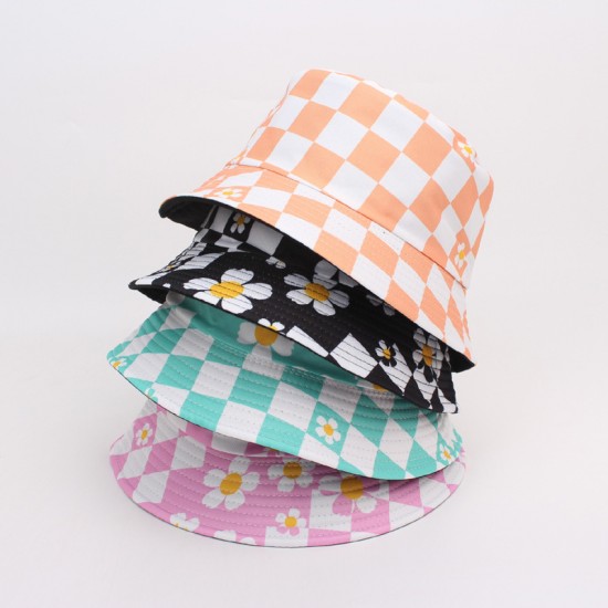 Overseas eagle image print reversible bucket hat, personalized outdoor bucket hat.