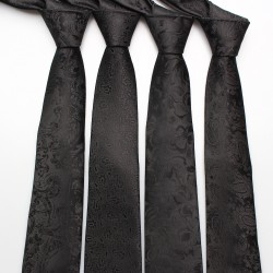 Business formal black men's 8cm solid color hand-tied ties Suit Accessories & Ties